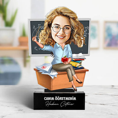 Öğretmenlerin Birtanesi Karikatürlü Biblo - 4