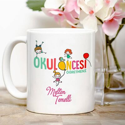 Okul Öncesi Öğretmeni Kupa Bardak - 1