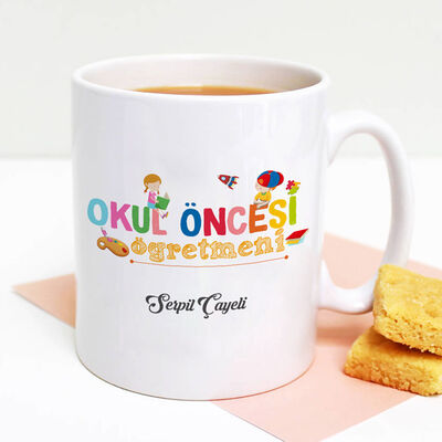 Okul Öncesi Öğretmenlerine Hediye Kupa Bardak - 1
