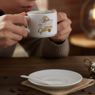 Orijinal Kahve Tasarımlı Nescafe Fincanı - 1