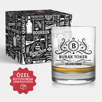 Orijinal Kutusunda İsime Özel Viski Bardağı - 1