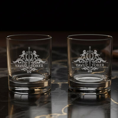 Orijinal Tasarımlı İkili Noble Sip Viski Bardağı - 1