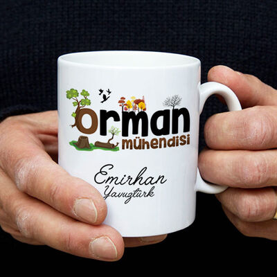 Orman Mühendisine Hediye Kupa Bardak - 1