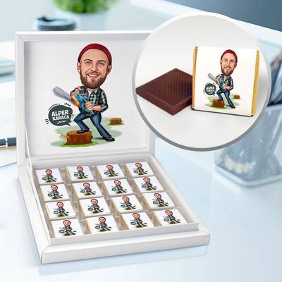 Ormancı Karikatürlü Çikolata Kutusu - 1