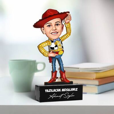 Oyuncak Kovboy Çocuk Karikatürlü Biblo - 1