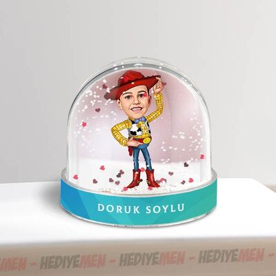 Oyuncak Kovboy Çocuk Karikatürlü Kar Küresi - 2