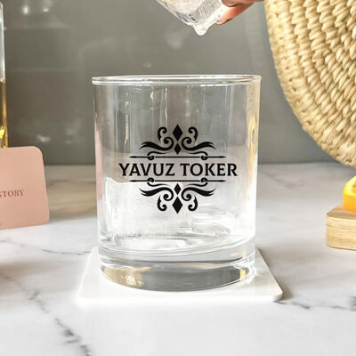 Özel Günler İçin Kişiye Özel Gravürlü Viski Bardağı - 2