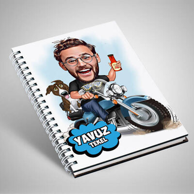 Özgür Ruhlu Adam Karikatürlü Defter - 1