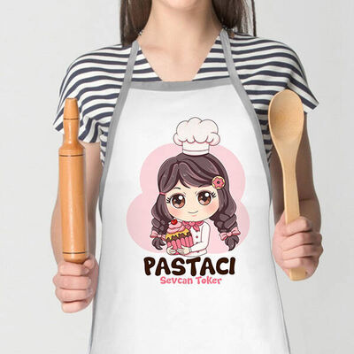 Pastacı Kız İsme Özel Mutfak Önlüğü - 2