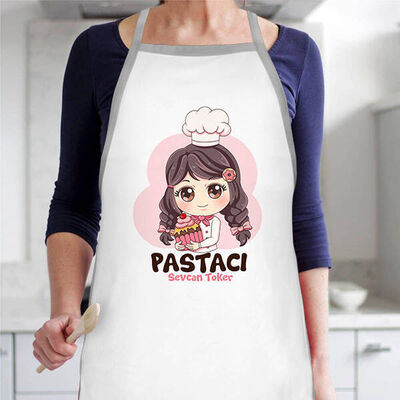 Pastacı Kız İsme Özel Mutfak Önlüğü - 3