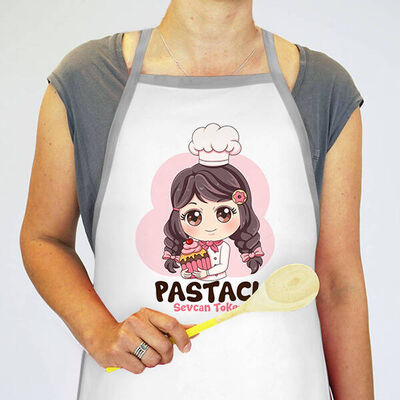 Pastacı Kız İsme Özel Mutfak Önlüğü - 4