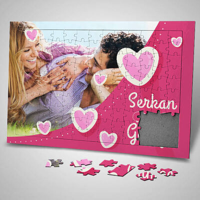Pembe Hayallerimiz Sevgililere Özel Puzzle - 1