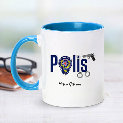 Polis İçin Mavi Kupa Bardak - 1