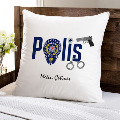Polise Hediye Kare Yastık - 1