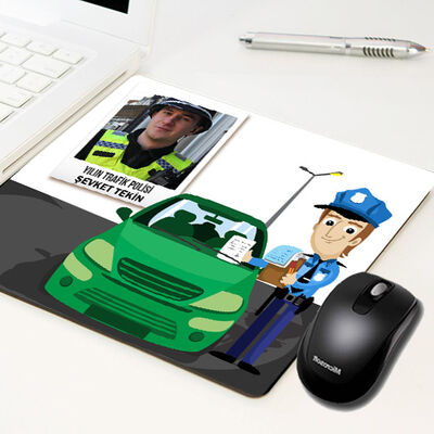 Polislere Özel Fotoğraflı Mousepad - 1