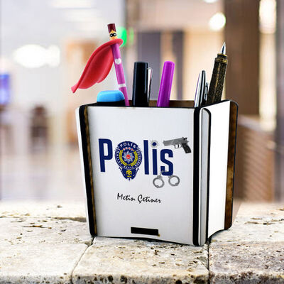 Polislere Özel Hediyelik Masa Kalemliği - 1