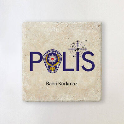 Polislere Özel Mesleki Taş Bardak Altlığı - 1