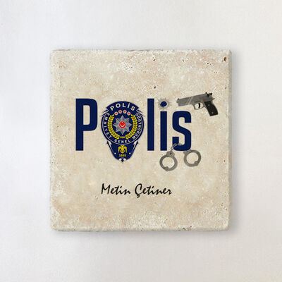 Polislere Özel Taş Bardak Altlığı - 1