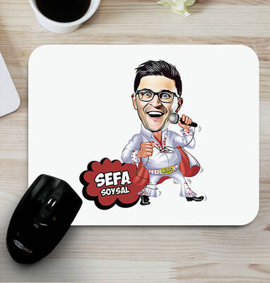Popstar Karikatürlü Mouse Pad - 1