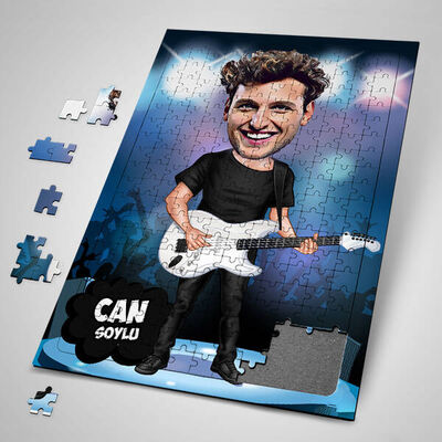 Popstar Karikatürlü Puzzle - 1