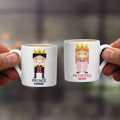 Prince And Princess Çiftler İçin Kahve Fincanı - 1