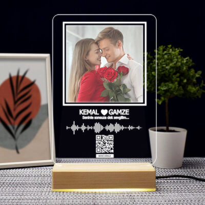 Qr Kod Kişiye Özel 3d Led Lamba - 3