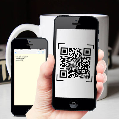 Kişiye Özel Karekod QR Code Kupa Bardak - 4