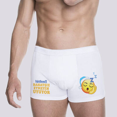 Rahatsız Etmeyin Uyuyor Tasarım Boxer - 1