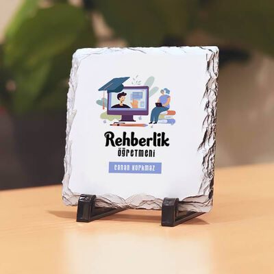 Rehberlik Öğretmenlerine Hediye Taş Baskı - 1