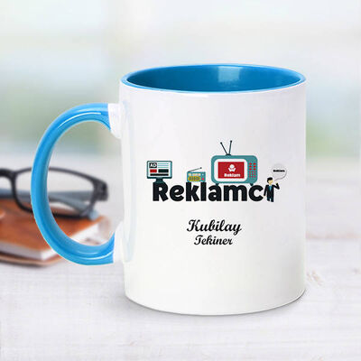 Reklamcı İçin Mavi Kupa Bardak - 1