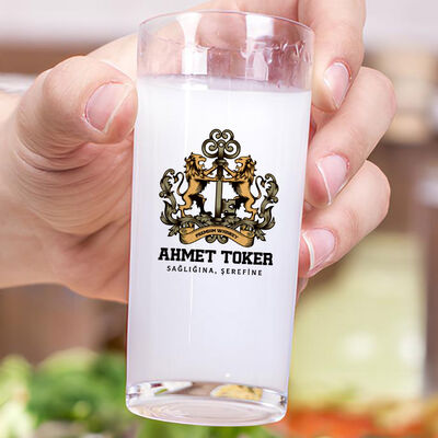 Renkli İsim Yazılı Babaya Hediye İkili Rakı Bardağı Seti - 3