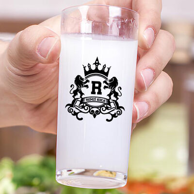 Renkli Orijinal İsim Yazılı Hediyelik İkili Rakı Bardağı Seti - 3