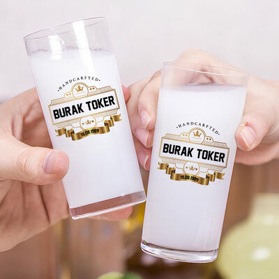 Renkli Spesial Hediyelik İkili Rakı Bardağı Seti - 2