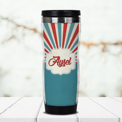 Retro Tasarımlı İsme Özel Termos Mug - 1