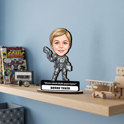 Robocop Temalı Erkek Çocuk Karikatürlü Biblo - 1