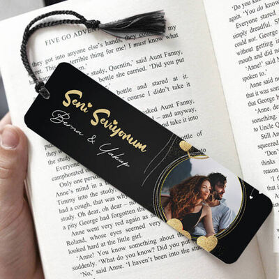 Romantik Fotoğraflı Kitap Ayracı - 1
