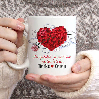Romantik Tasarımlı Kişiye Özel Bardak - 2