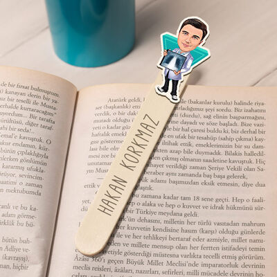 Röntgen Teknikeri Karikatürlü Çubuk Kitap Ayracı - 1