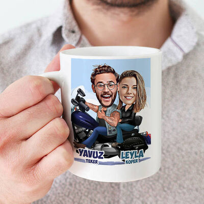 Ruh İkizim Karikatürlü Kupa Bardak - 1