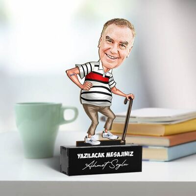 Ruhu Genç Dedem Karikatürlü Biblo - 4