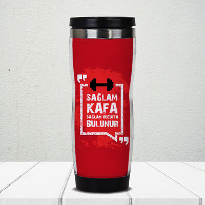 Sağlam Kafa Sağlam Vücutta Bulunur Termos - 1