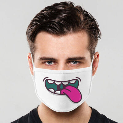Şapşik Tasarımlı Yıkanabilir Maske - 1