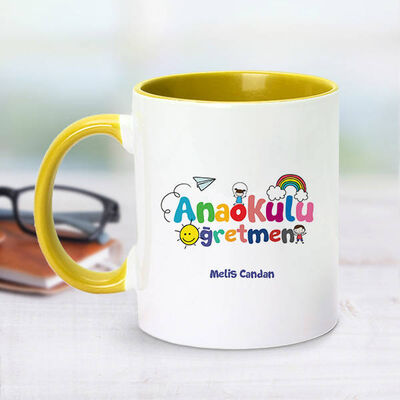 Sarı Kupa Bardak Anaokulu Öğretmenlerine Özel - 1
