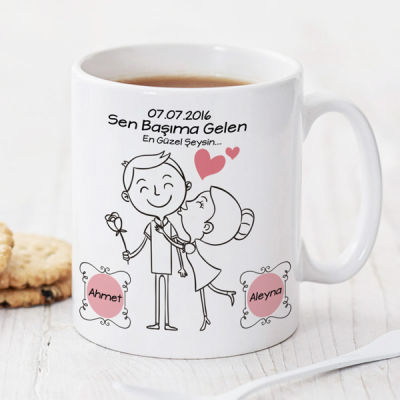 Sen Başıma Gelen En Güzel Şeysin Kupa Bardak - 1