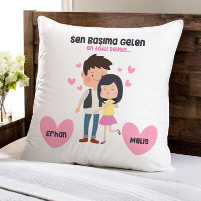 Sen Başıma Gelen En Tatlı Şeysin Yastık - 1