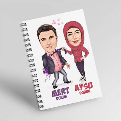 Sen Hayatımın Anlamısın Sevgilim Karikatürlü Defter - 1