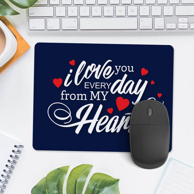 Seni Her Gün Seveceğim Mousepad - 1