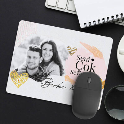 Seni Seviyorum Fotoğraflı Mousepad - 1
