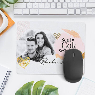 Seni Seviyorum Fotoğraflı Mousepad - 3