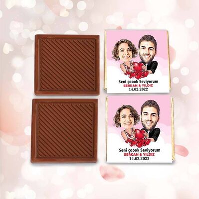 Seni Seviyorum Karikatürlü Çikolata Kutusu - 2